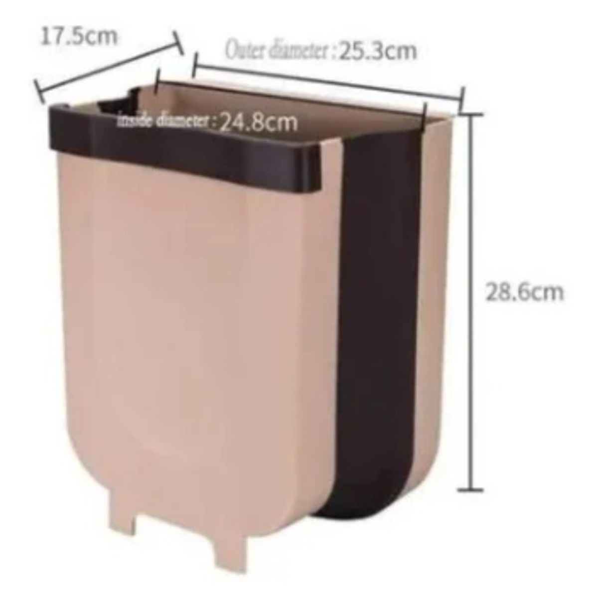 OEM - Basurero De Basura Plegable Para Cocina - MARRON