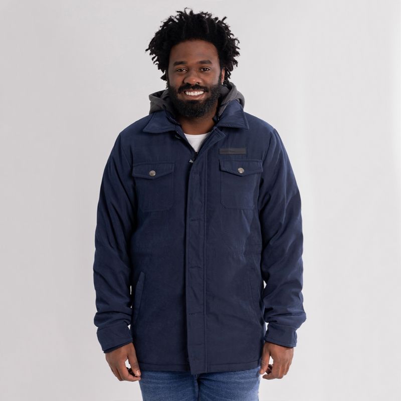 GANGSTER - Chaqueta Canvas Everest Azul Gangster