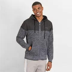 GANGSTER - Chaleco Sherpa Full Zipper Warmly Gris