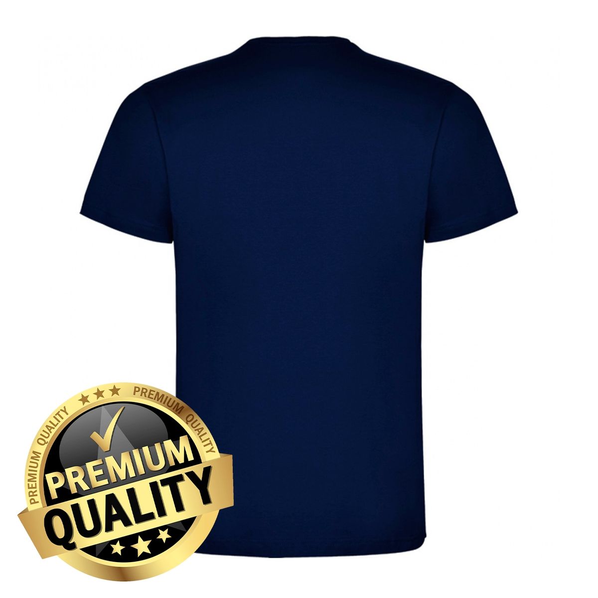 ROLY - Polera De Algodón Azul Marino Unisex Manga Corta Dogo Premium