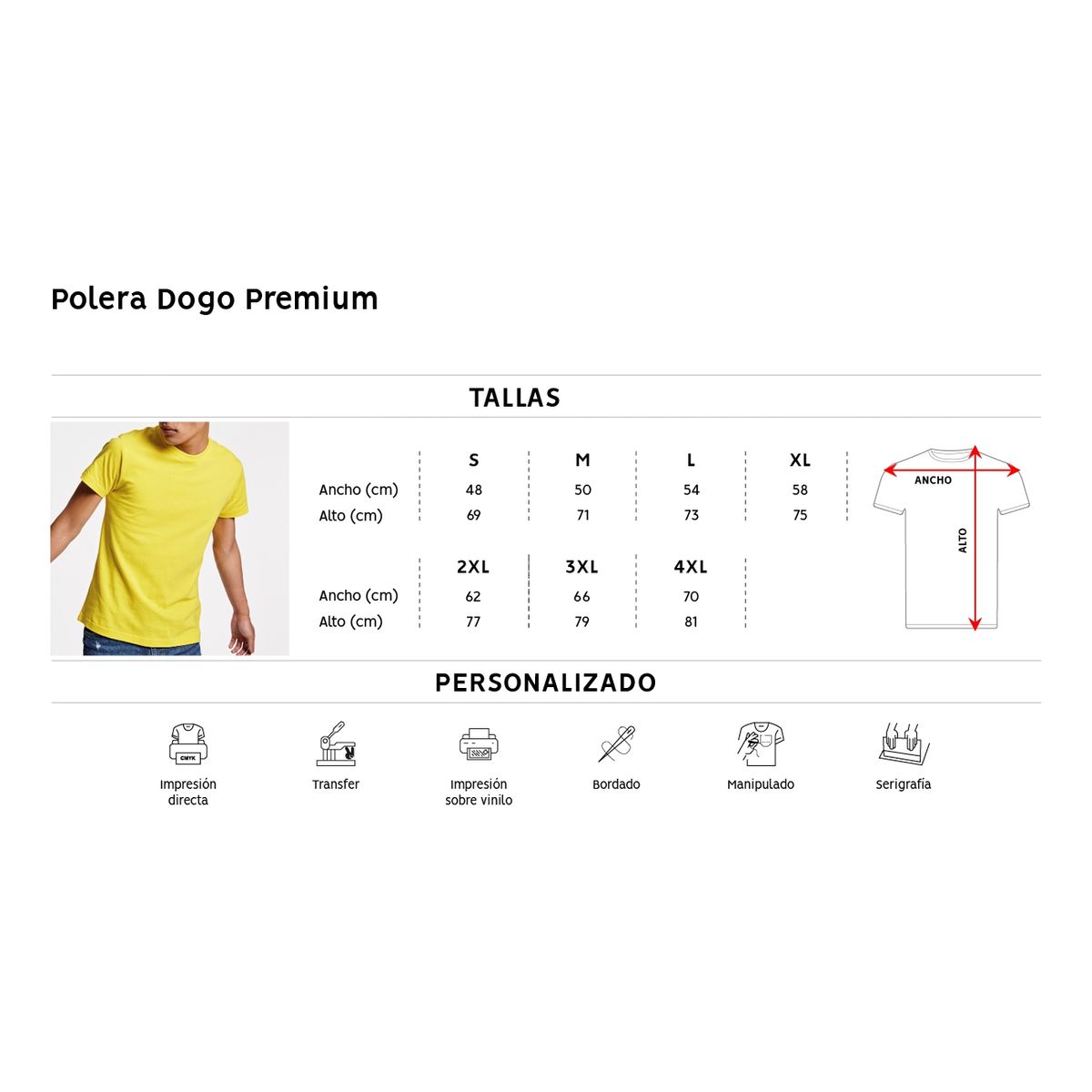ROLY - Polera De Algodón Turquesa Unisex Manga Corta Dogo Premium