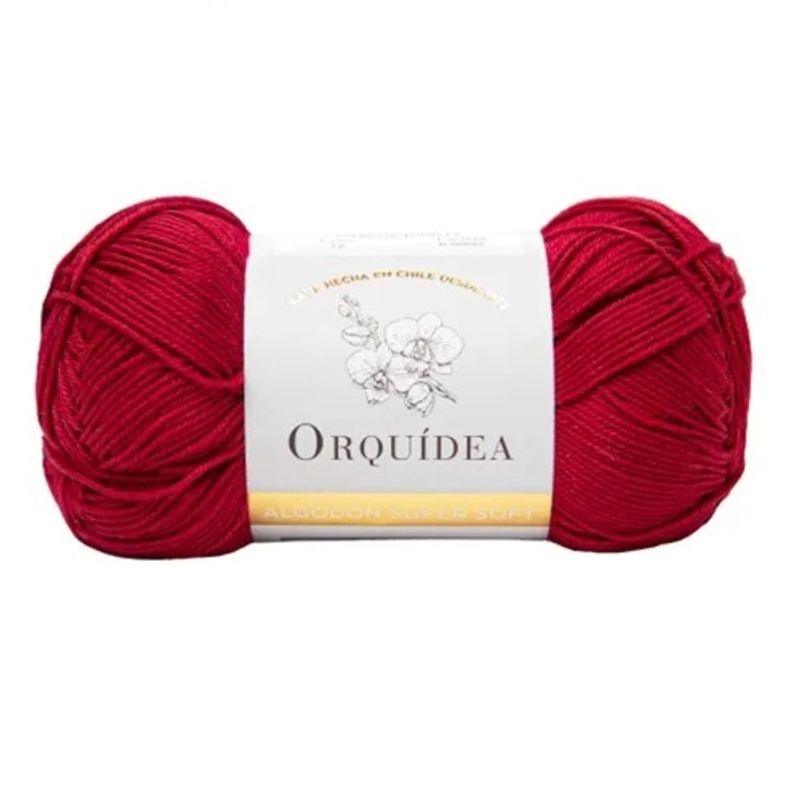 GENERICO - Algodon Super Soft Orquidea 100grs - Rojo Italiano