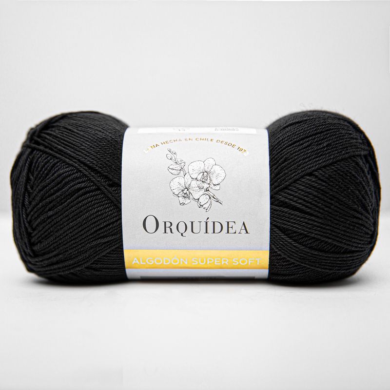 GENERICO - Algodon Super Soft Orquidea 100grs - Negro