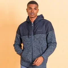 GANGSTER - Chaleco Sherpa Full Zipper Distinguish Azul