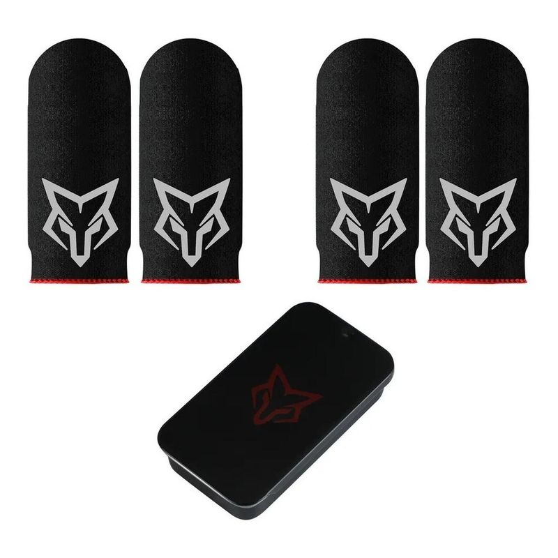 GENERICO - 4 Dedales Gamer Fundas Para Dedos Sarafox V6 + Caja