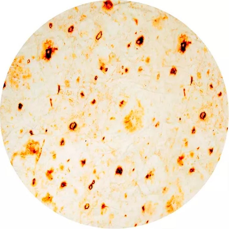 Manta De Tortilla De Franela Redonda 200cm Diametro