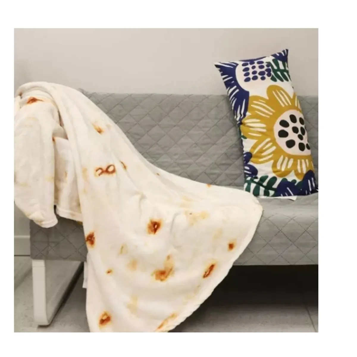 ESHOPANGIE - Manta De Tortilla De Franela Redonda 200cm Diametro