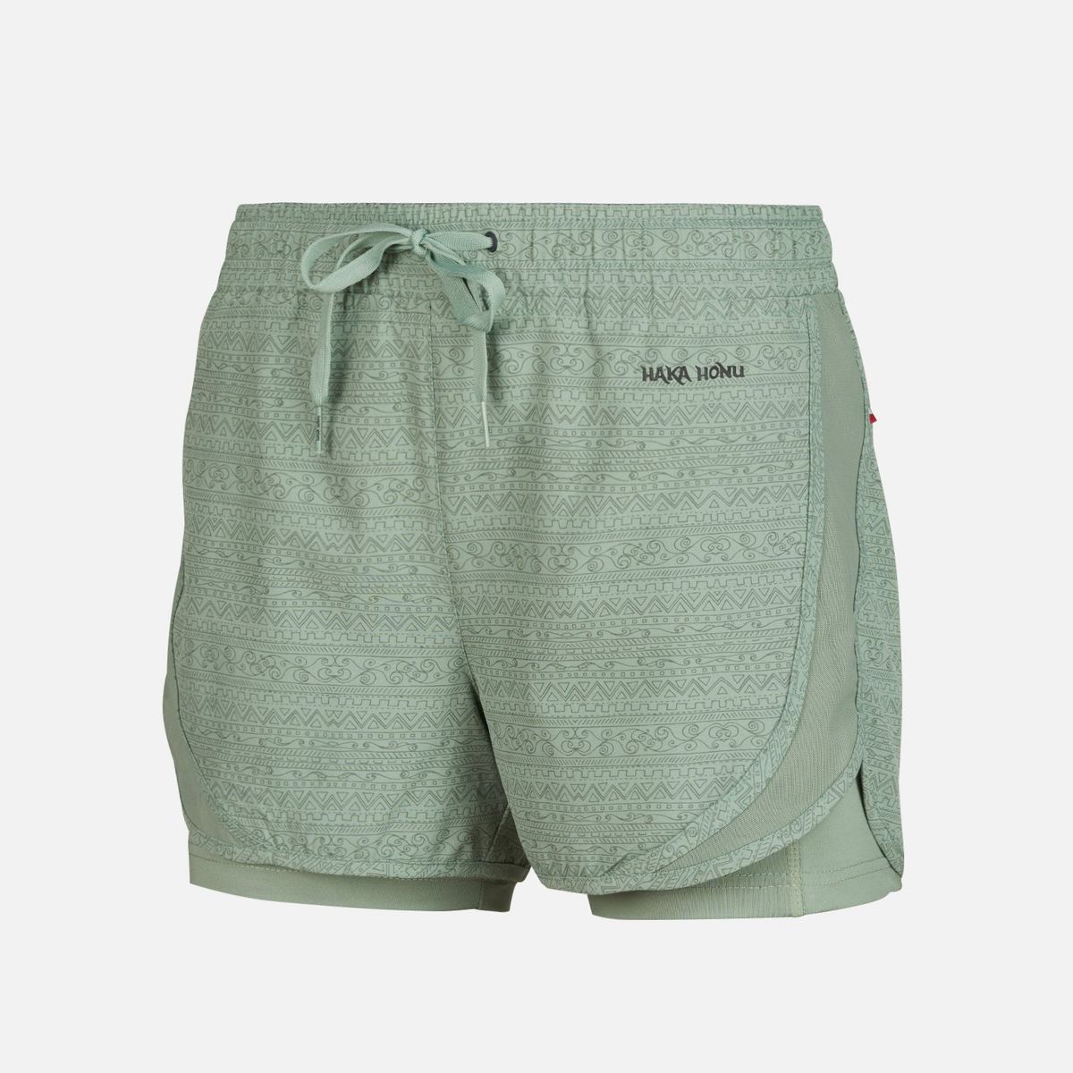 HAKA HONU - Short Mujer Canchera Full Print Beige Haka Honu