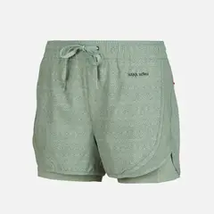 HAKA HONU - Short Mujer Canchera Full Print Beige