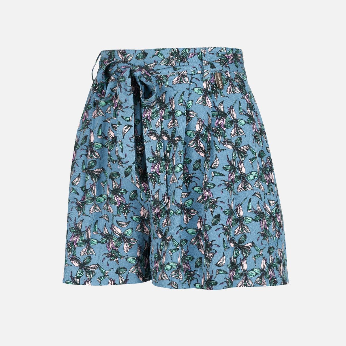 HAKA HONU - Short Mujer Shortiza Full Print Azul Haka Honu