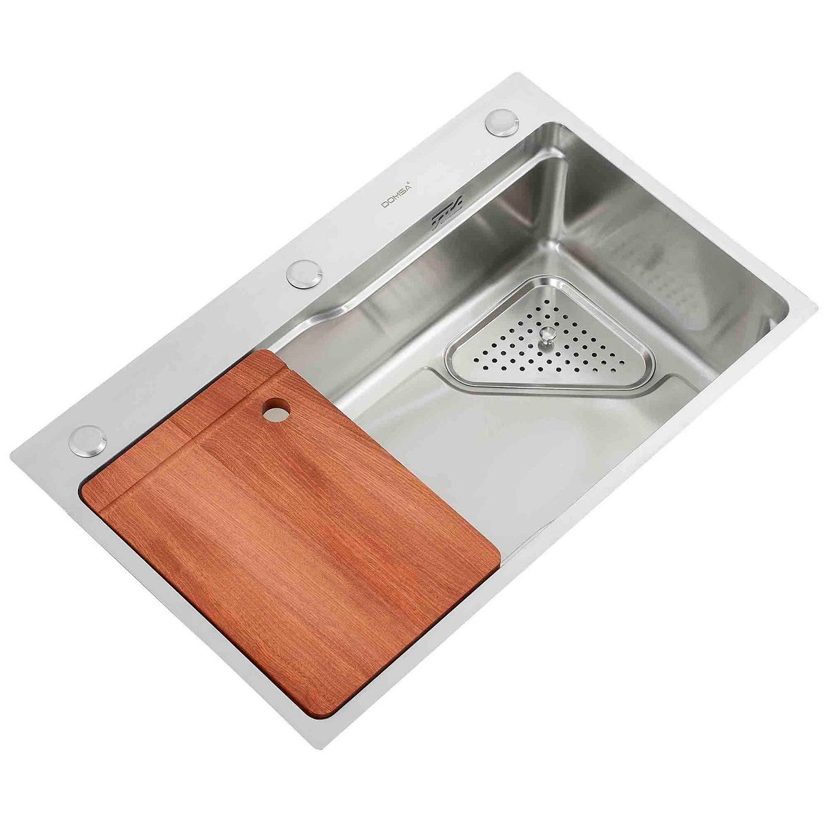 DOMSA - Lavaplatos Deluxe Domsa MDS7545A Silver Sobre Cubierta  75x46x20 cm