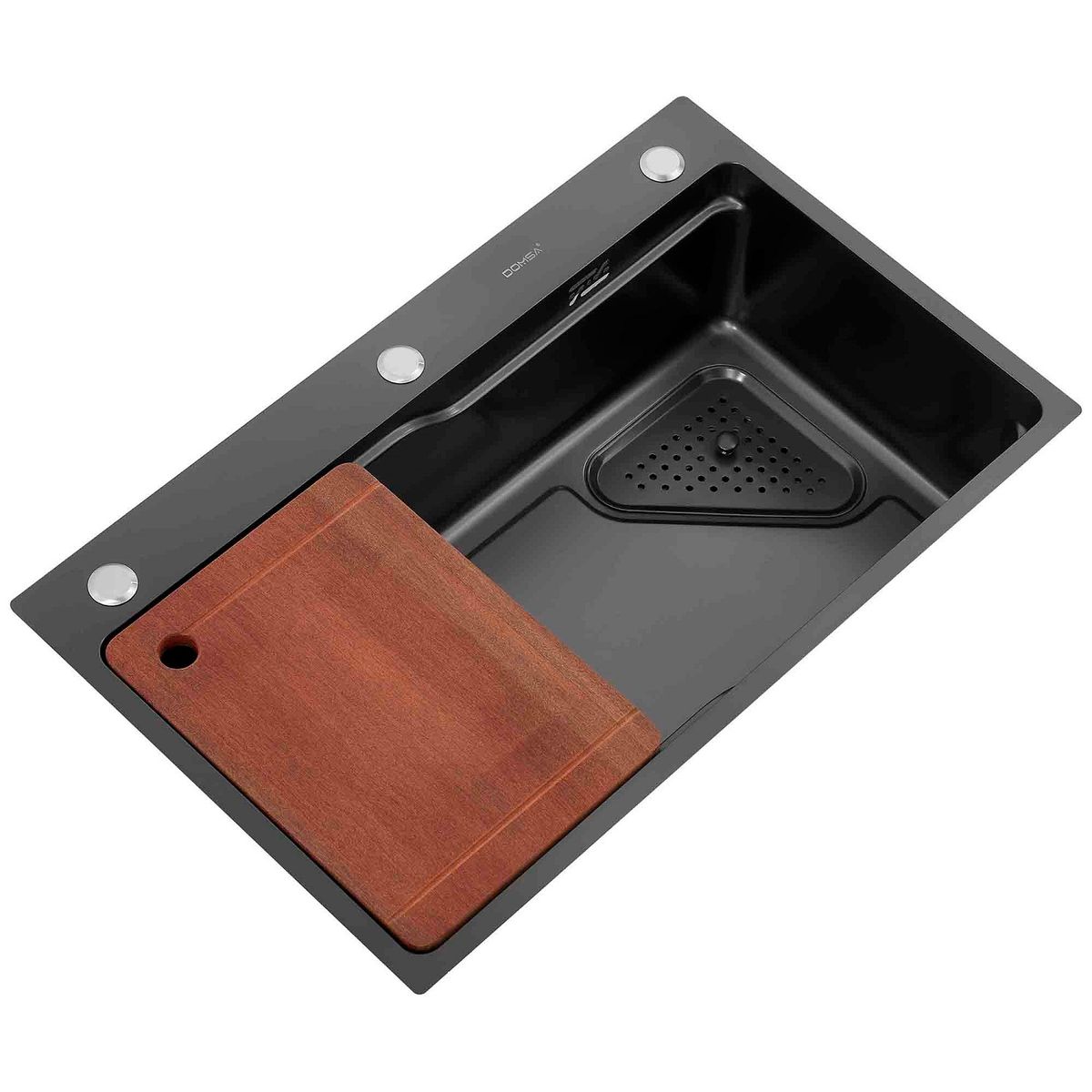DOMSA - Lavaplatos Deluxe Domsa MDS7545A Black Sobre Cubierta  75x46x20 cm