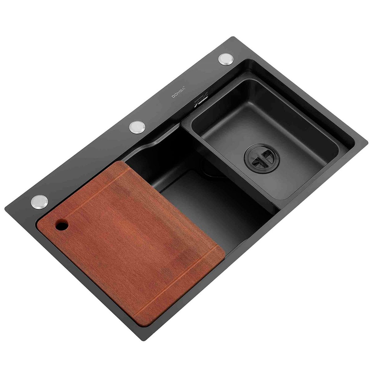 DOMSA - Lavaplatos Deluxe Domsa MDS7545A Black Sobre Cubierta  75x46x20 cm