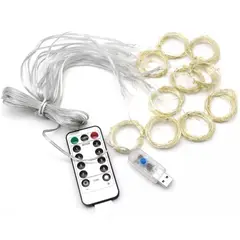 GENERICO - Cortinas Led Usb Con Control Remoto Luces De Decoración 3x3