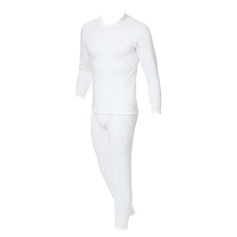 GARSIL - Conjunto Polera Manga Larga Calzoncillo Largo De Algodon Para Hombre