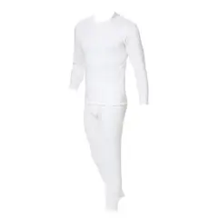 GARSIL - Conjunto Polera Manga Larga Calzoncillo Largo De Algodon Para Hombre