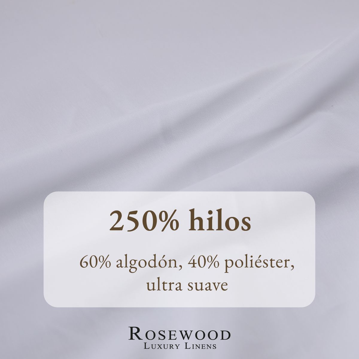 ROSEWOOD - Sabanas 250 Hilos Rosewood +funda - Blanco - 1,5 Plazas
