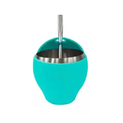 KEEP - Matero Set Mate con Bombilla 230 ml Diseño Turquesa
