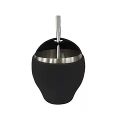 KEEP - Matero Set Mate con Bombilla 230 ml Diseño Negro