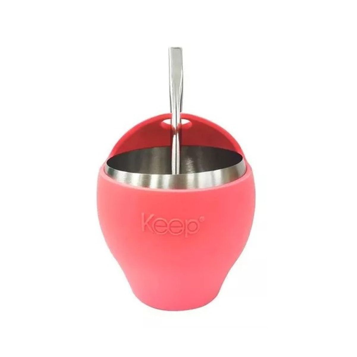 KEEP - Matero Set Mate con Bombilla 230 ml Diseño Rosa