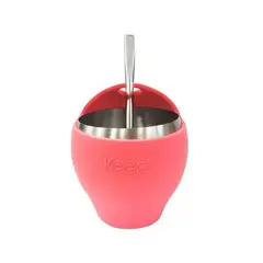 KEEP - Matero Set Mate con Bombilla 230 ml Diseño Rosa
