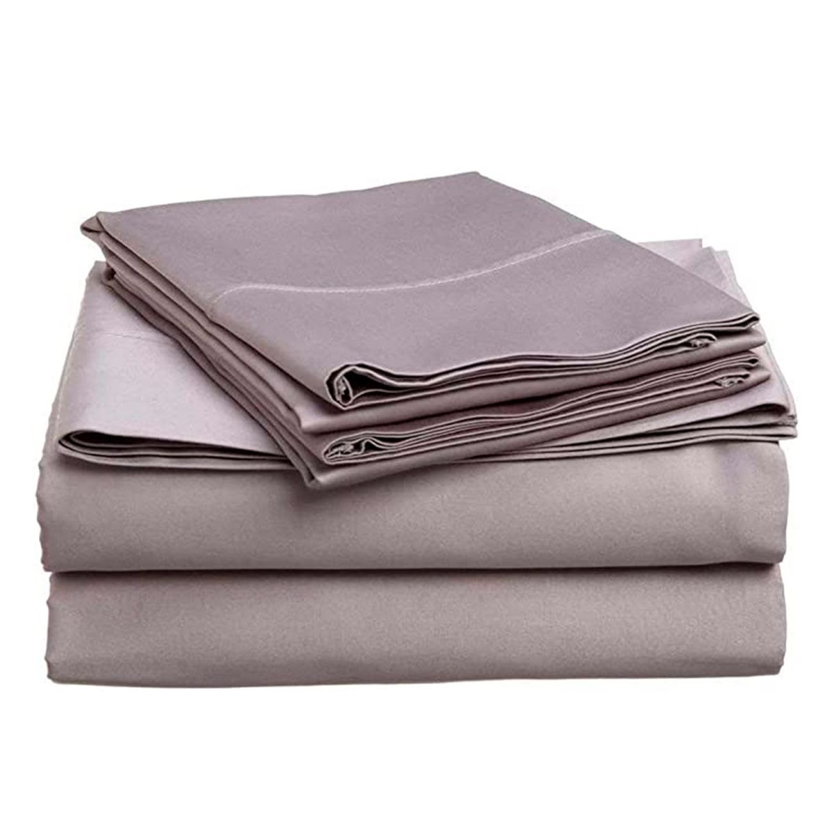 GENERICO - Juego De Sabanas Gris 2.0 Plazas (Queen) - 144 Hilos