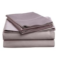 Juego De Sabanas Gris 2.0 Plazas (Queen) - 144 Hilos