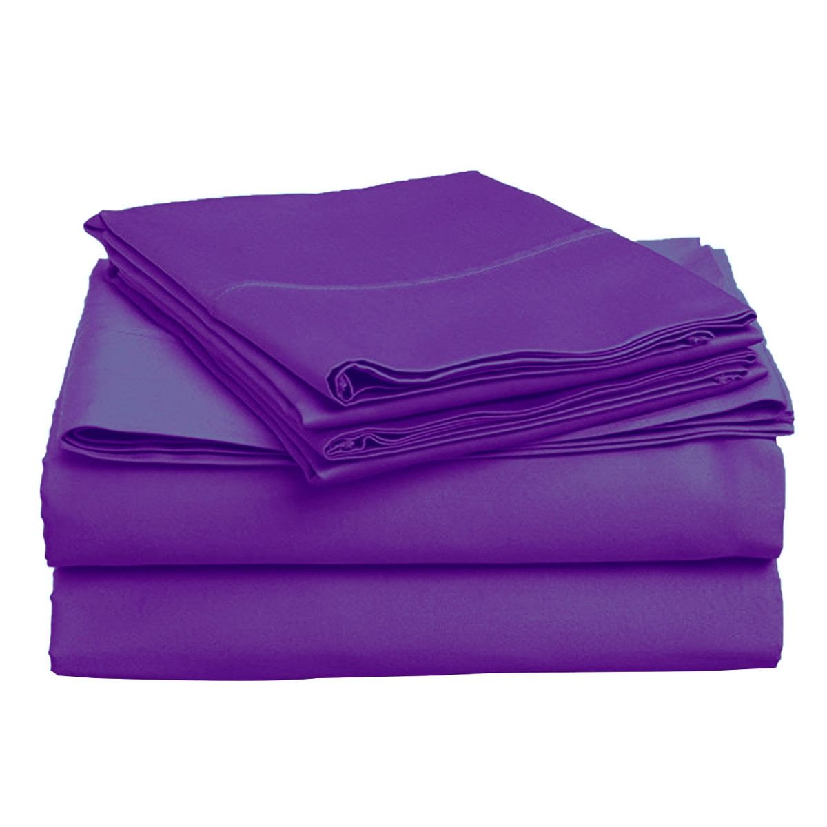 GENERICO - Juego De Sabanas Morado 2.5 Plazas (King) - 144 Hilos