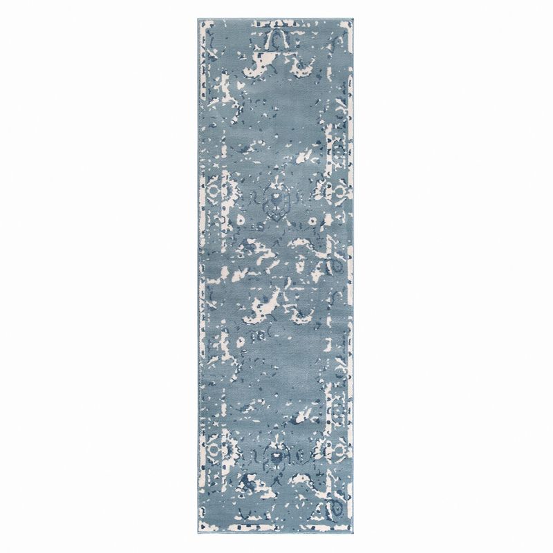 MODA ALFOMBRAS - ALFOMBRA PASILLO BABIL COLECTION AZUL  70 x 230 cm