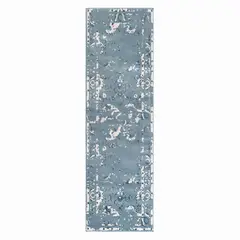 MODA ALFOMBRAS - ALFOMBRA PASILLO BABIL COLECTION AZUL 70 x 230 cm