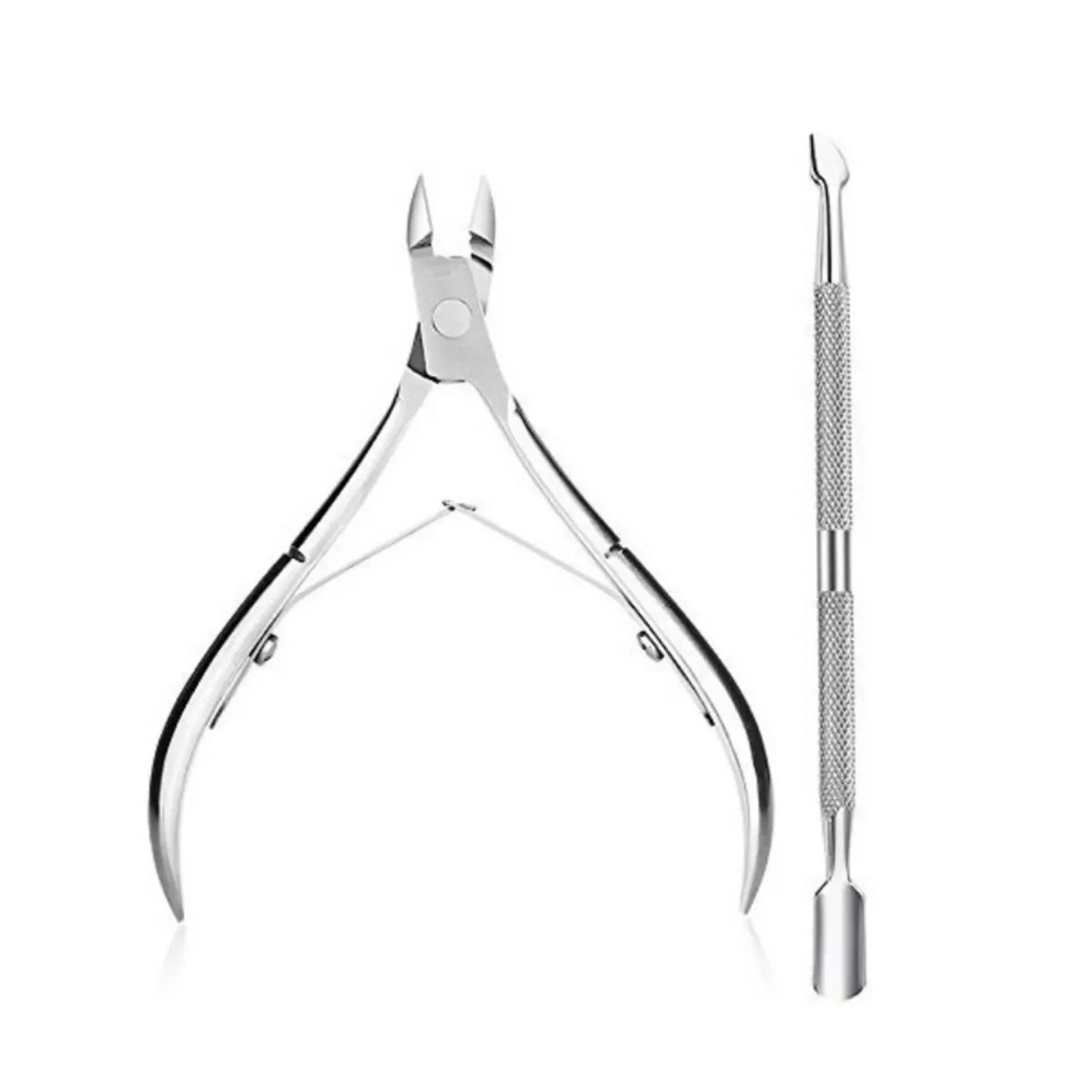 GENERICO - Cortar Cutícula Plateada Y Repujador De Cuticula