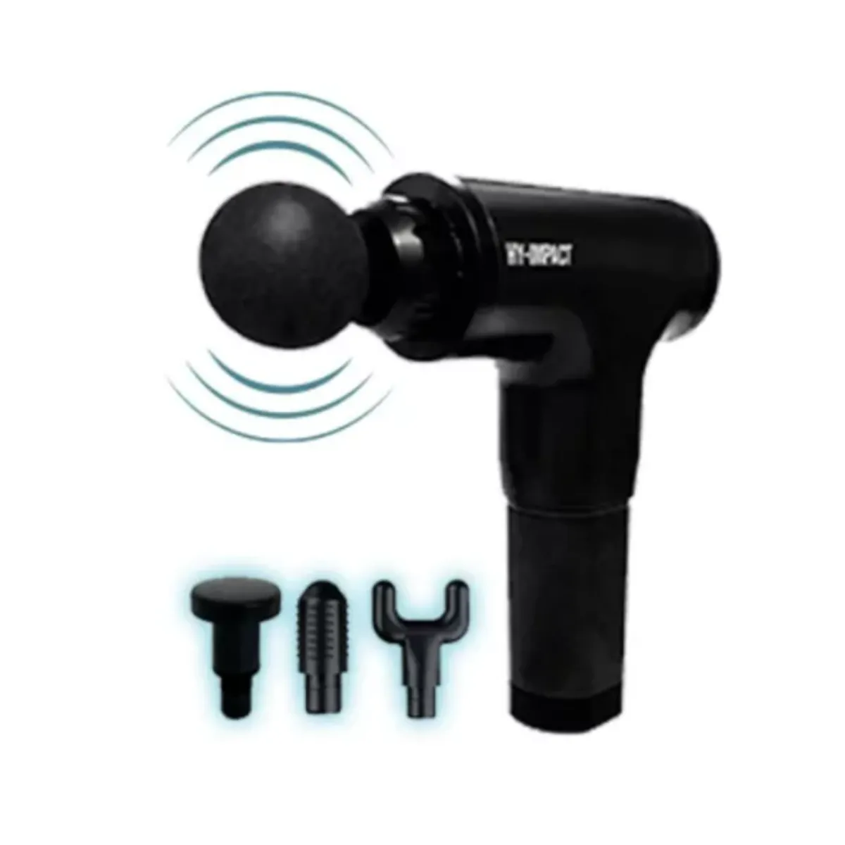 HY IMPACT - Pistola de Masajeadora 4 cabezales Hy Impact