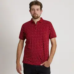 MUST - POLERA HOMBRE MC CUELLO POLO BURDEO ANCLA