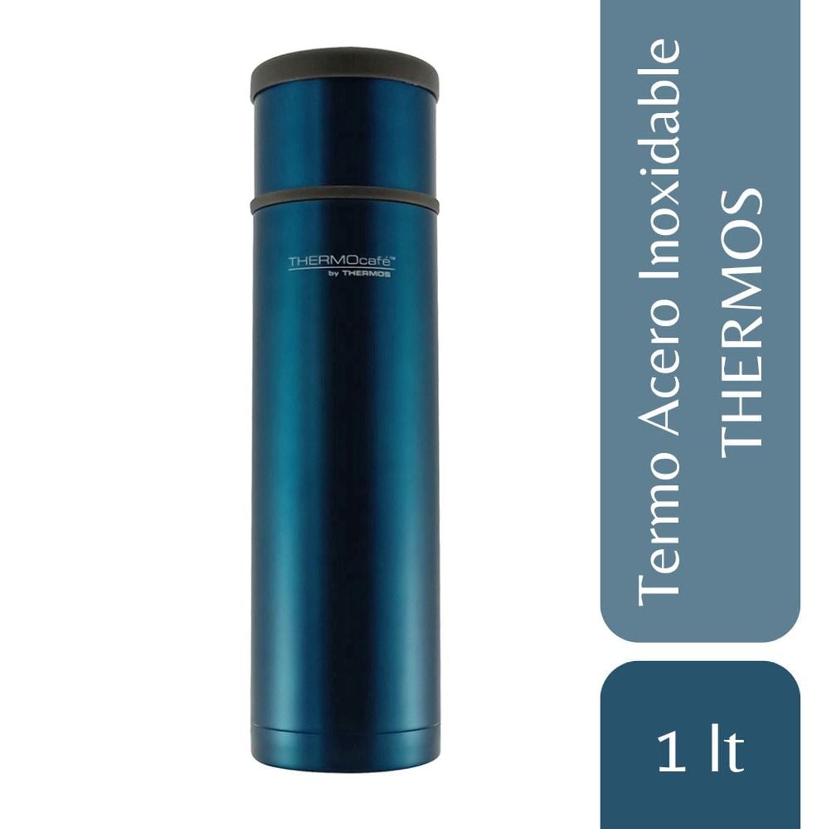 THERMOS - Termo Para Agua Caliente Thermos Inoxidable 1lt Azul