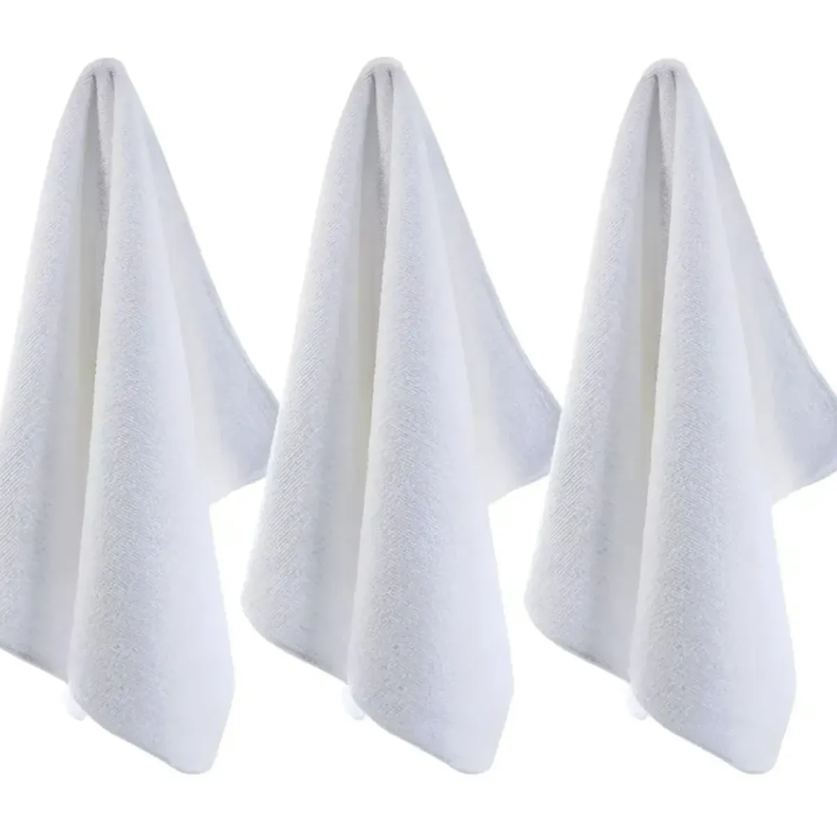 GENERICO - Pack 3 Toallas Para Peluquería  Barberia Blanca