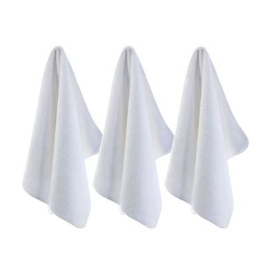 Imagen 2 del producto Pack 3 Toallas Para Peluquería Barberia Blanca