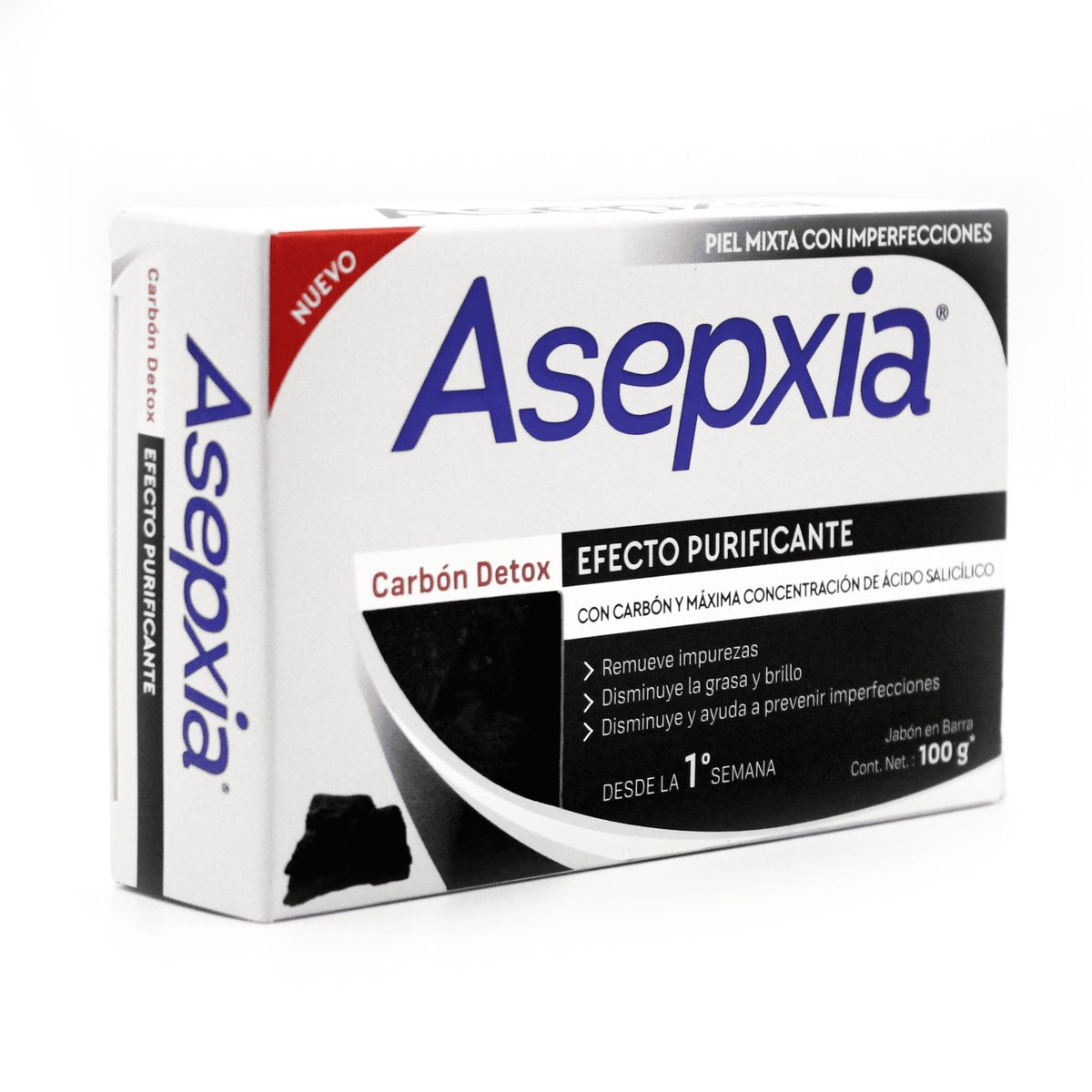ASEPXIA - Asepxia Jabón Carbón Detox 100g