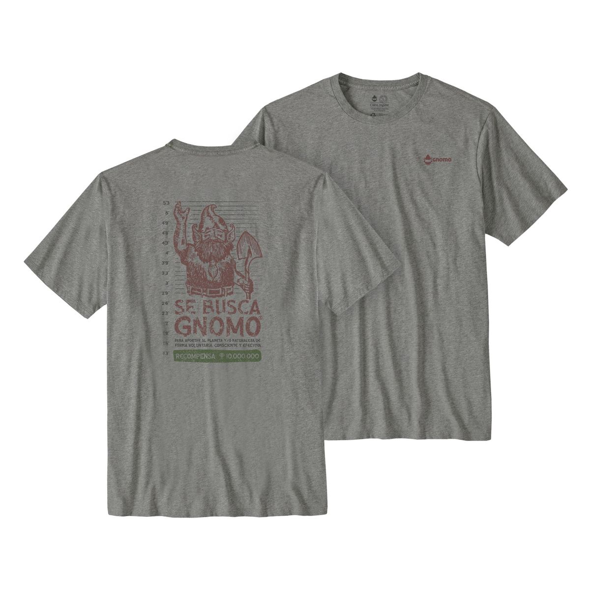 GNOMO - Polera B-2 HeatherGrey Hombre Gnomo