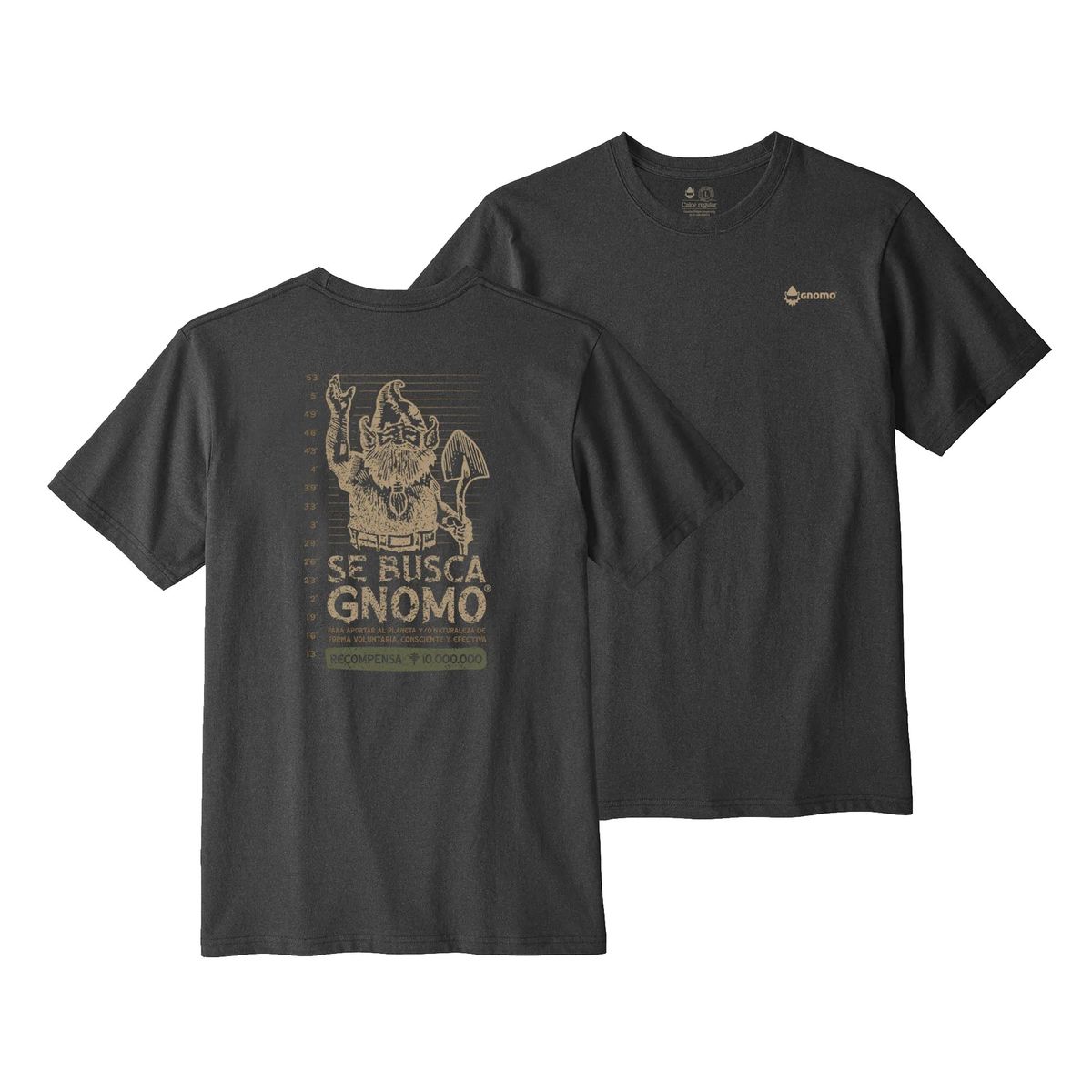 GNOMO - Polera B-2 Charcoal Hombre Gnomo