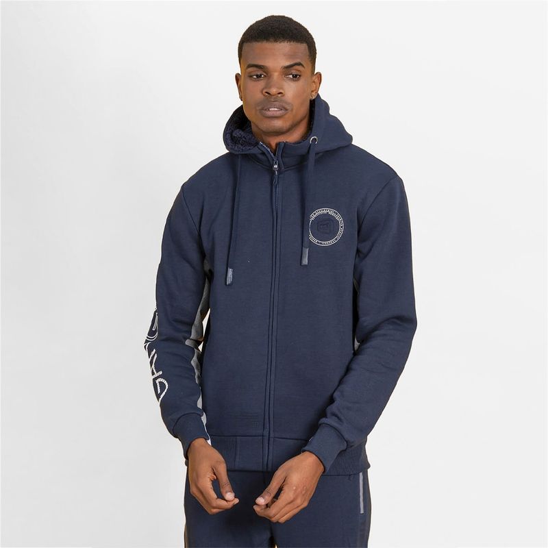 GANGSTER - Polerón Fullzipper Fleece Power Azul Gangster