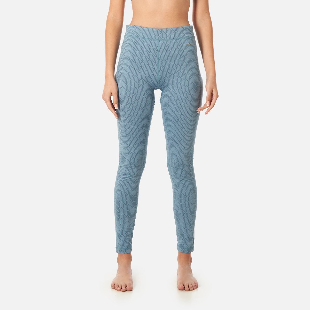 HAKA HONU - Primera Capa Mujer Huemul Bottom Print Celeste Haka Honu