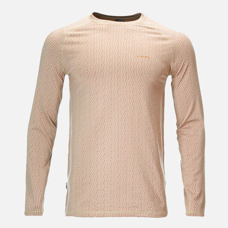 HAKA HONU - Primera Capa Hombre Huemul Top Print Beige Haka Honu