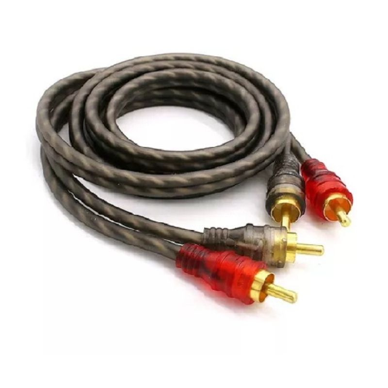 GENERICO - Cable Rca 5mt Estereofónico Trenzado Amplificador Calidad 213009