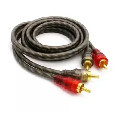 GENERICO - Cable Rca 5mt Estereofónico Trenzado Amplificador Calidad 213009