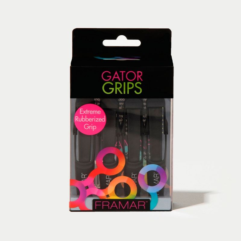GENERICO - Set pinzas Framar negro 4 un