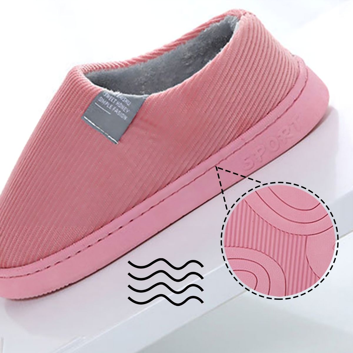 CRUSEC - Pantufla Hombre Y Mujer Colores - Verde