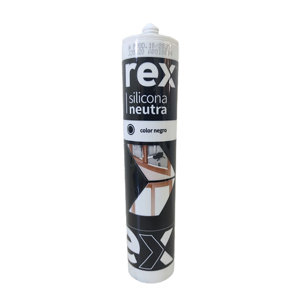 GENERICO - Silicona Rex Neutra Negra Cartucho 300ml