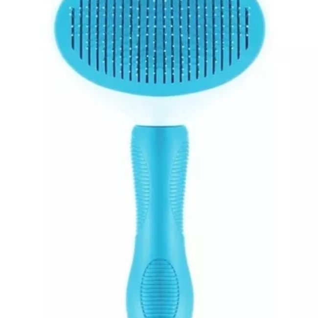 GENERICO - Cepillo Anti Estrés Para Perros y Gatos - AZUL