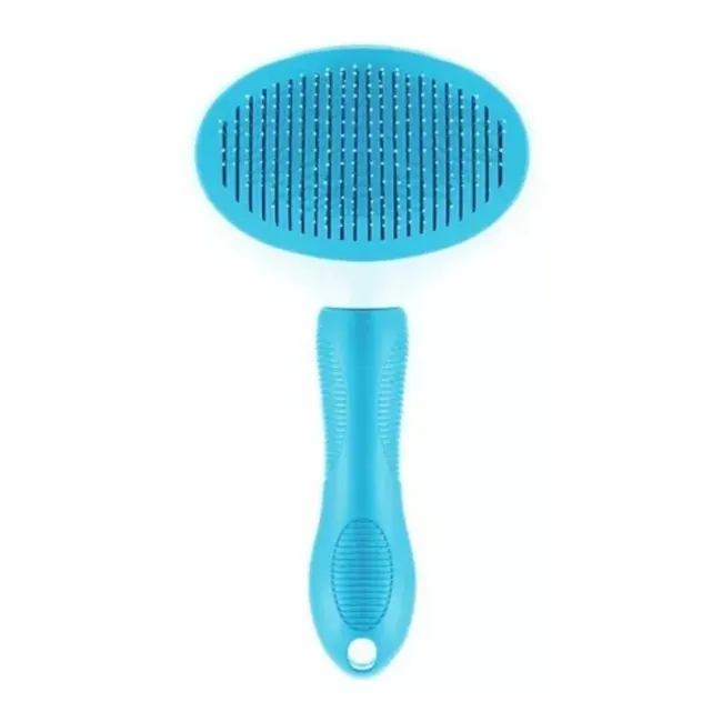 GENERICO - Cepillo Anti Estrés Para Perros y Gatos - AZUL