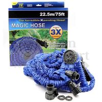 Manguera Retráctil 22.5 Metros Color Azul Variedad en Boquillas